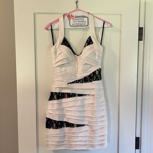 Bebe size small mini white dress